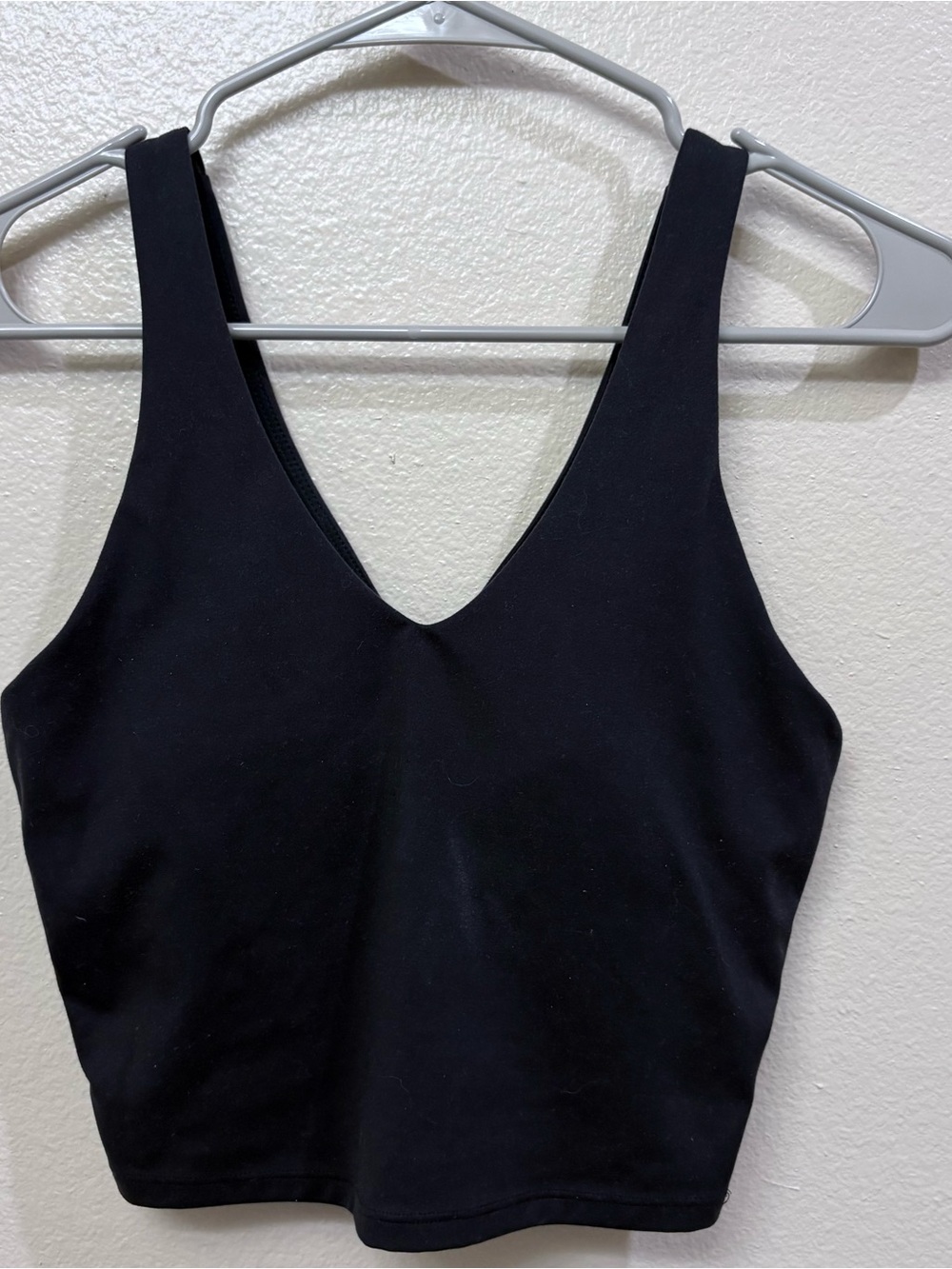 Black Athletic Crop Top